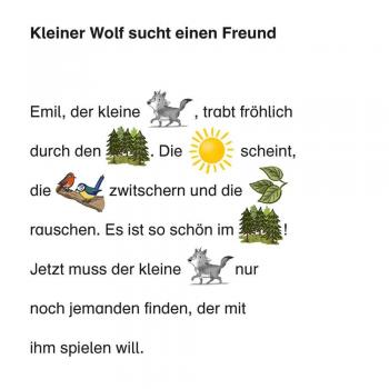 Preview: Maxi Pixi 470: Der kleine Wolf findet einen Freund