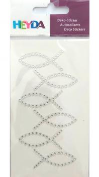 Heyda Sticker Fisch glitzer
