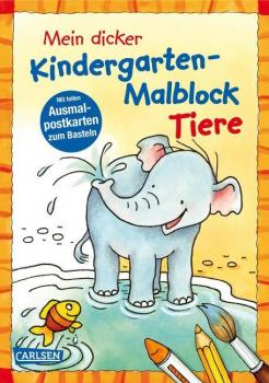 Mein dicker Kindergarten-Malblock Tiere.