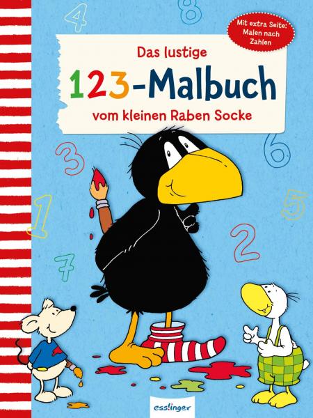 Das lustige 123-Malbuch vom kleinen Raben Socke