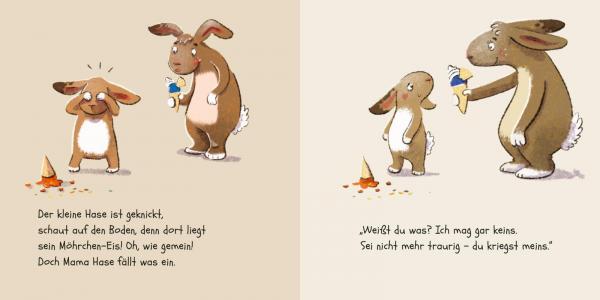 Der kleine Hase ist traurig